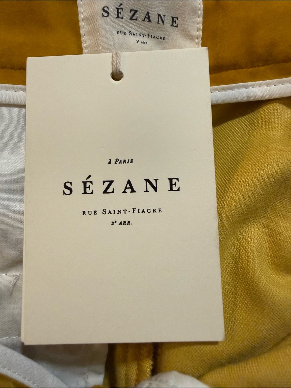Sezane Pantalon Ferdinand Velours Mıel NWT - Picture 5 of 9